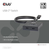 EAN 8719214473310 - CLUB3D CSV-2511 divisor de video USB Tipo C 2x DisplayPort imagen 4