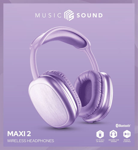 EAN 8018080486043 - Music Sound MAXI2 Auriculares Inalámbrico Diadema Llamadas/Música USB Tipo C Púrpura imagen 2