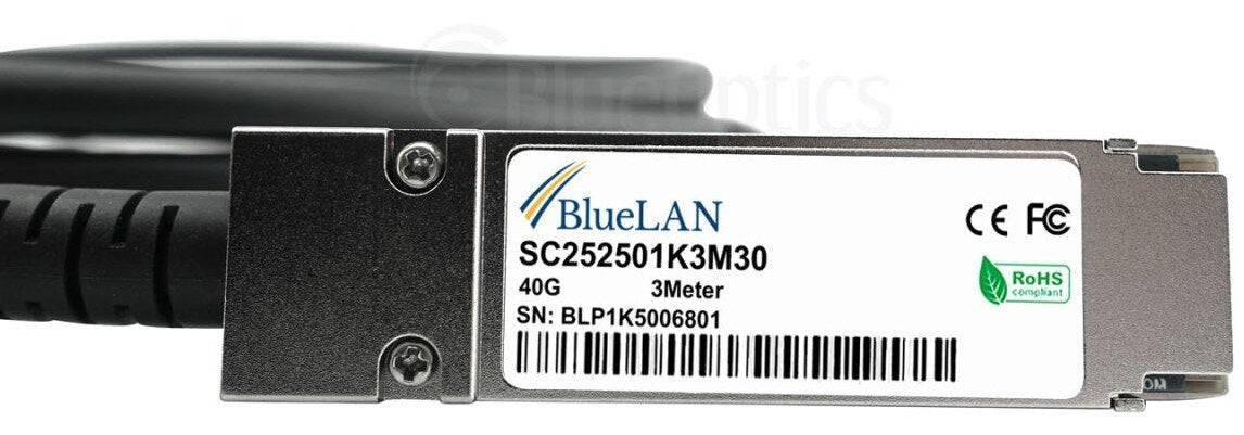 Blueoptics Bluelan Cable 40gbase-Cr4- Pqsfpxa3mbu Qsfp Auf Qsfp Sc252501k3m30 Awg 300cm