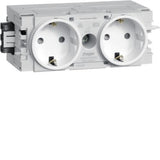 Hager Steckdose 2fach M.Wago Gs20009016 C-Profil Verkehrswei