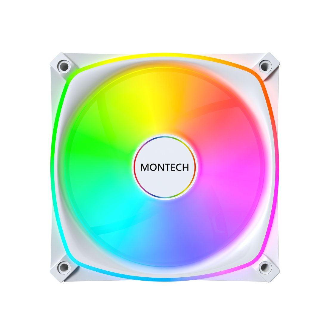 Ventilador Pc Montech Ax120 Pro 12 Cm Blanco 3 Pieza(S)