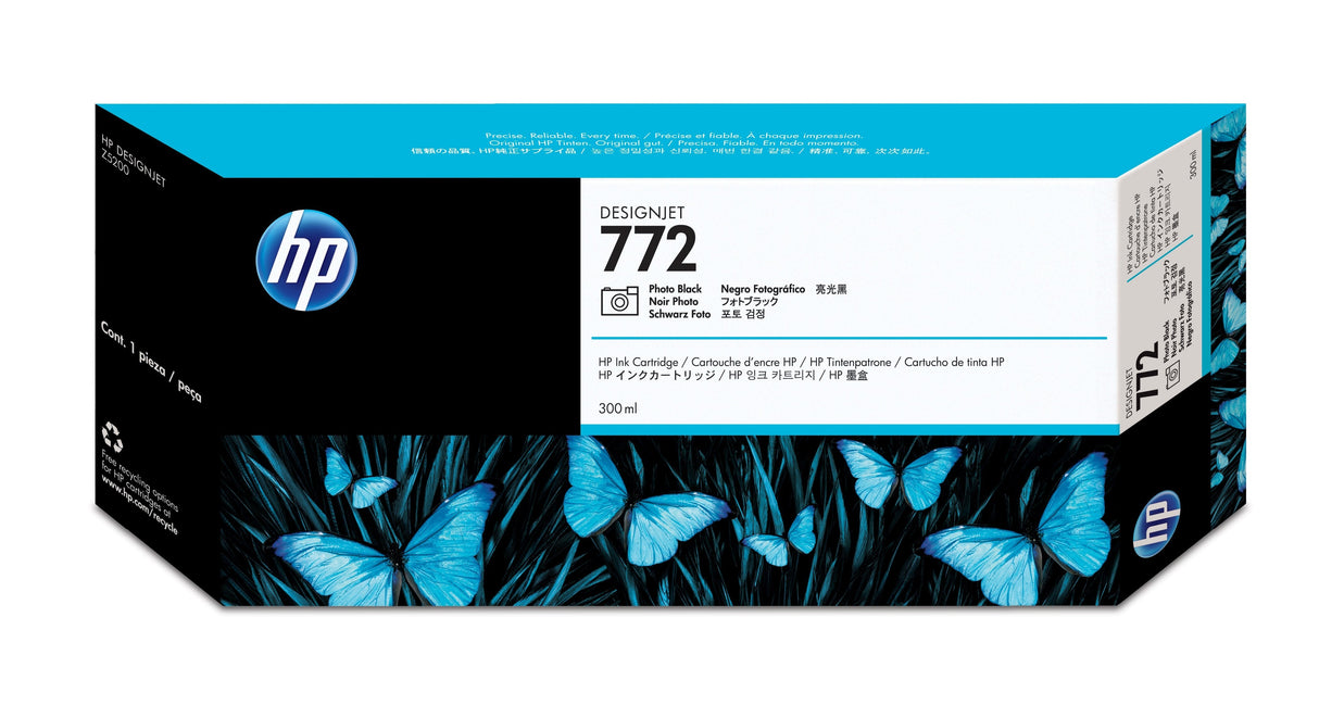 EAN 0613326704073 - HP 772 300-ml Photo Black DesignJet Ink Cartridge cartucho de tinta 1 pieza(s) Original Rendimiento están imagen 1