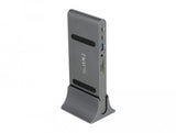 EAN 4043619877720 - DeLOCK 87772 base para portátil y replicador de puertos Alámbrico Thunderbolt 3 Gris imagen 1