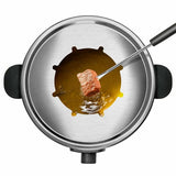 Fondue Taurus Ff2 1000w Termostato Regulable Capacidad 2l 8 Pinchos Antiadherente Pies Antideslizantes