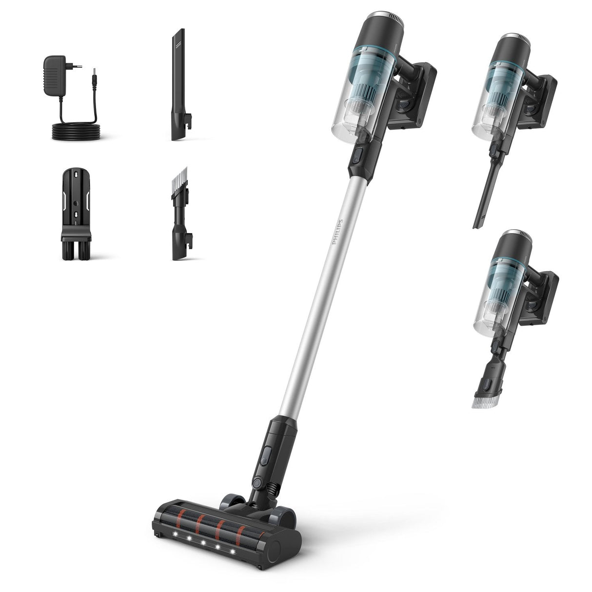 Aspiradora Philips 3000 Series Xc3031 Escoba Batería Secar Sin Bolsa Negro, Azul