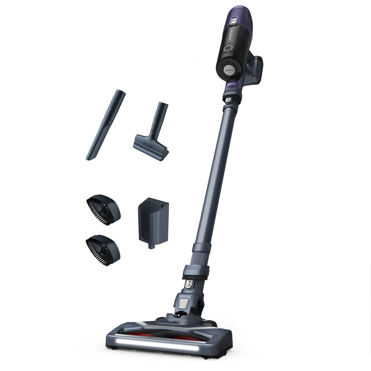 Rowenta X-Pert 6.60 Rh6838wo Aspiradora De Pie Y Escoba Eléctrica Sin Bolsa 0,55 L 100 W Púrpura, Gris, Aspirador Vertical Sin Bolsa, Púrpura, Gris, 0,55 L, Rectangular, China, Secar