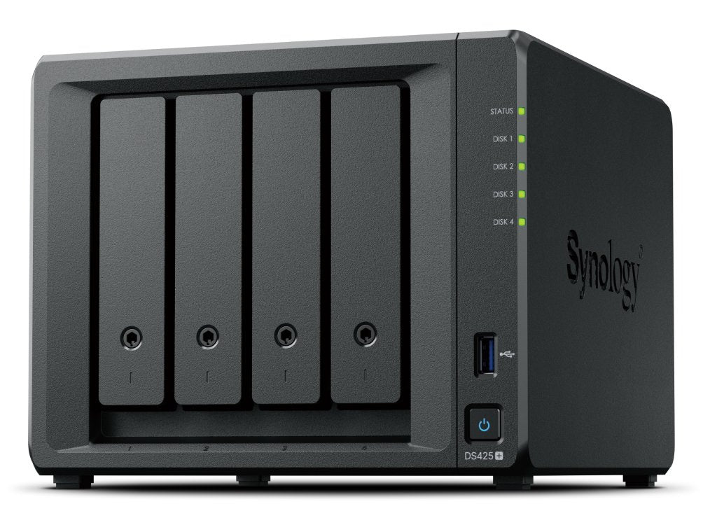 Serwer Nas Ds425+ 4x0hdd J4125 2gb Ddr4 1x1gbe 1x2,5gbe 3y