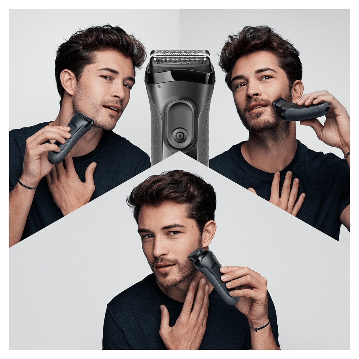 Braun Series 3 3000bt Máquina De Afeitar De Láminas Recortadora Gris