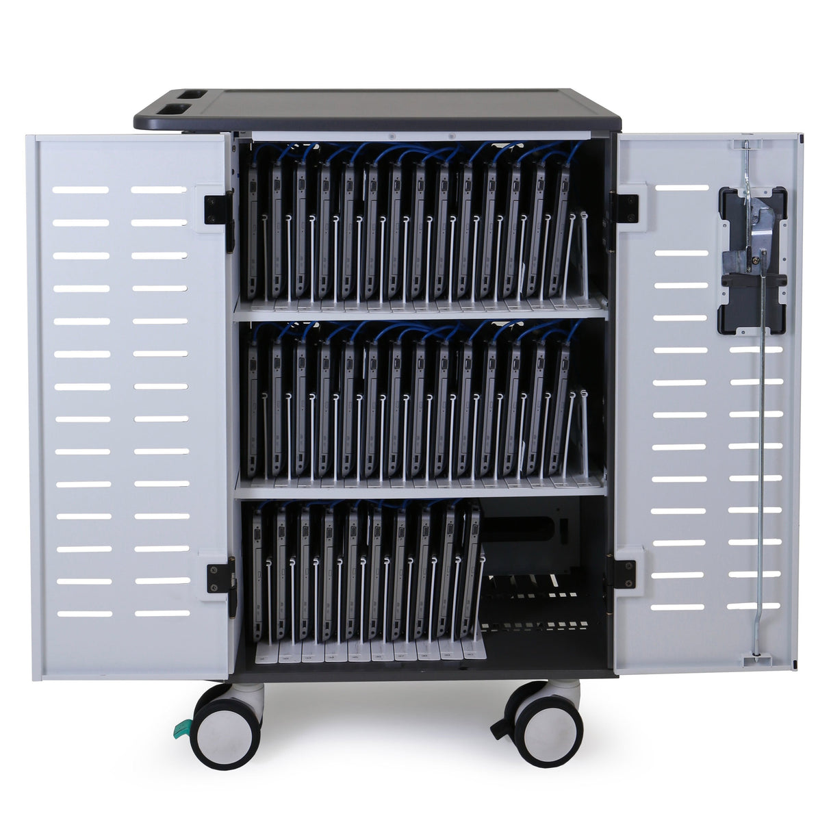 Ergotron Zip40 Lade- Managementwagen Fr 40 Tablets Oder 30 Notebooks