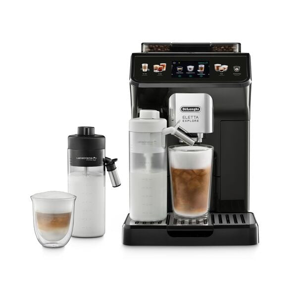 Cafetera Automática Delonghi Ecam450.55.G Eletta Explore, Negra