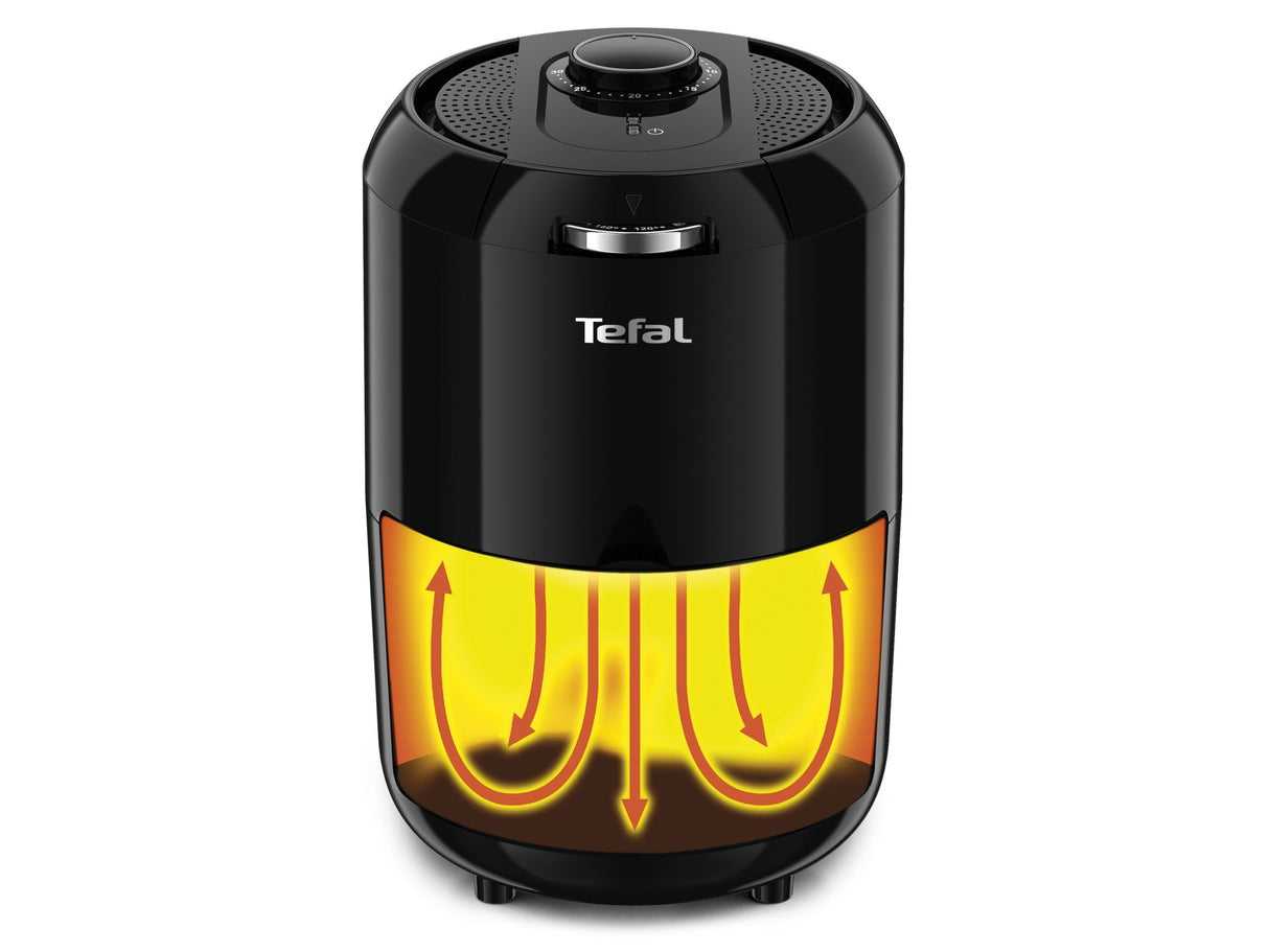 Freidora De Aire  Tefal Ey1018 Caliente Frío, Negro