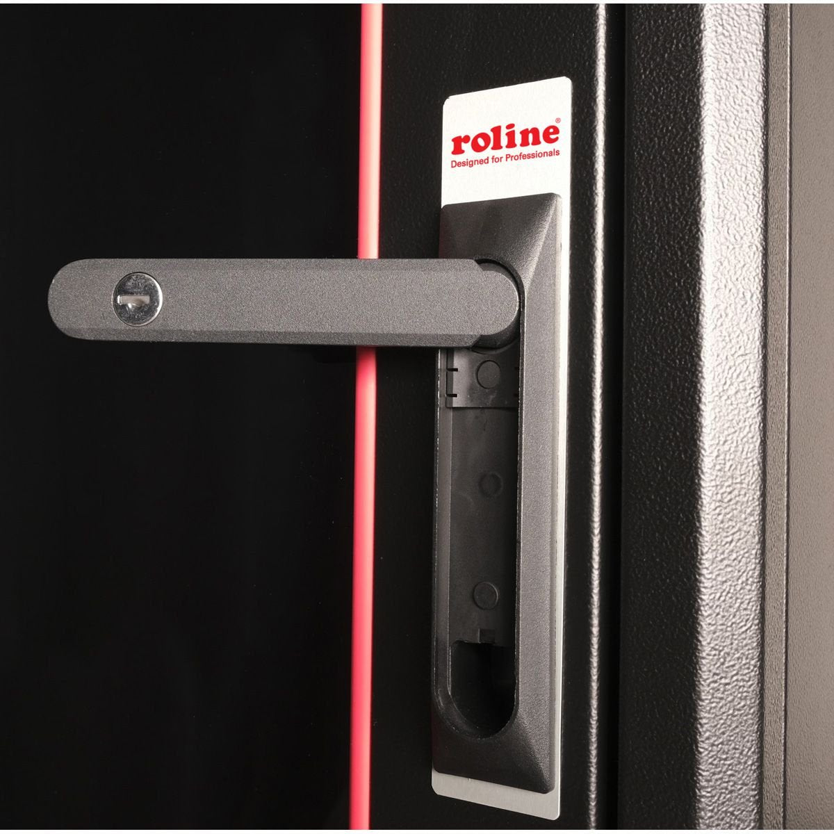 Roline 19-Zoll Netzwerkschrank Pro 26 He, 800x1000 Bxt Glastr Schwarz