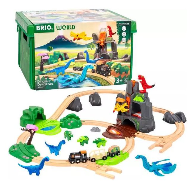 Set De Dinosaur Dinosaur Dinosaur De Brio World, Ferrocarril 63610400