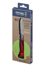 Opinel Navaja Outdoor Junior Azul Nº07 Con Silbato Hasta 100 Db, Hoja De 7,5 Cm Robusta, Punta Ligeramente Redondeada,