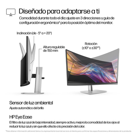 EAN 5715063531365 - HP Series 7 Pro 37.5 inch WQHD+ Thunderbolt 4 Monitor - 738pu pantalla para PC 95,2 cm (37.5") 3840 x 160 imagen 7