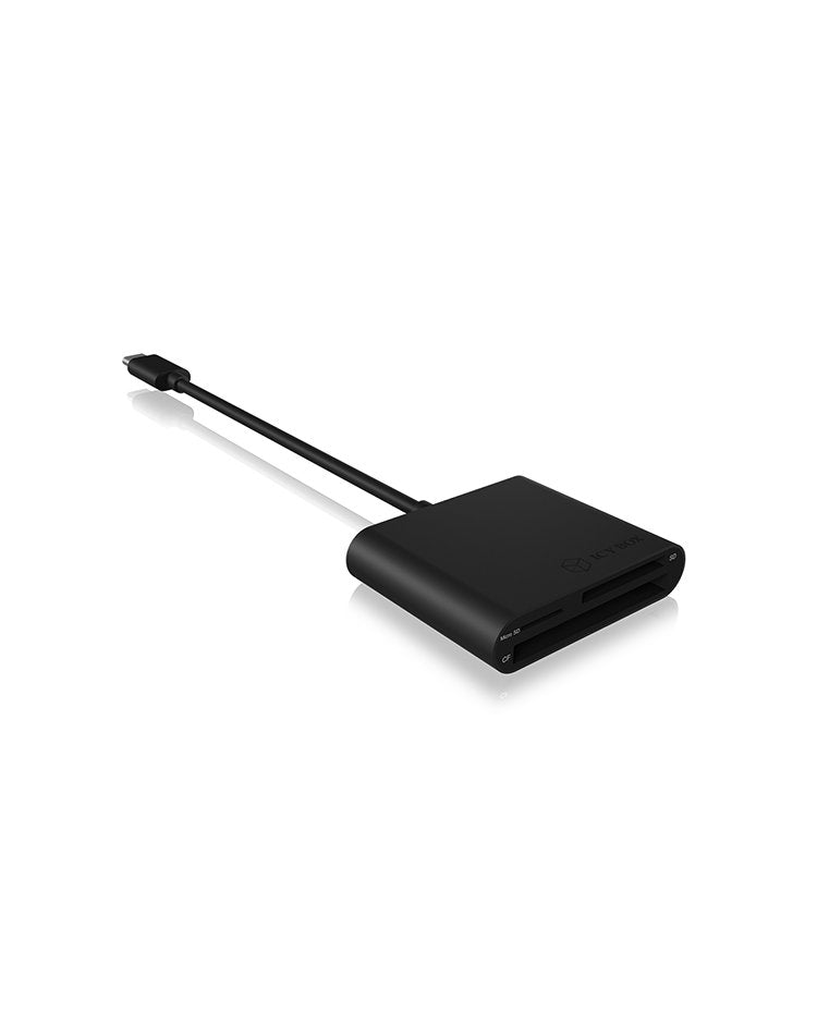 Lector De Tarjetas Externo Raidsonic Ib-Cr301-C3, Cf,Microsd (Transflash),Microsdhc,Microsdxc,Sd,Sdhc,Sdxc, Negro, 5000 Mbit/S, Aluminio, Usb 3.2 Gen 1 (3.1 Gen 1) Type-C, 43 Mm
