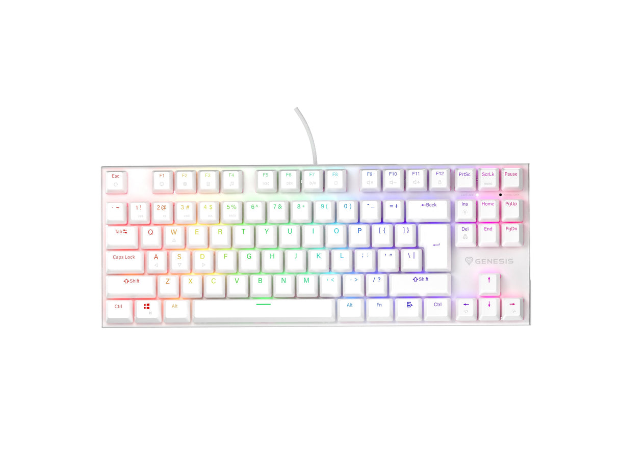 Genesis Thor 303 Tkl Rgb Biala Outemu Peach Silent