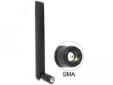 Delock Antena Lora 868 Mhz Macho Sma 3 Dbi Omnidireccional Con Unión De Inclinación Negro