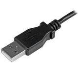 Startech Cable Usb 2.0 A Micro Usb 2m Acodado Negro Usbaub2mla