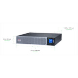 Apc Easy Ups On-Line Ups Rack Ac 230v 2700watt 3000va 1 X Battery Li-Ion Rs-232 Usb Oc 7 2u 19 Bk With Silver