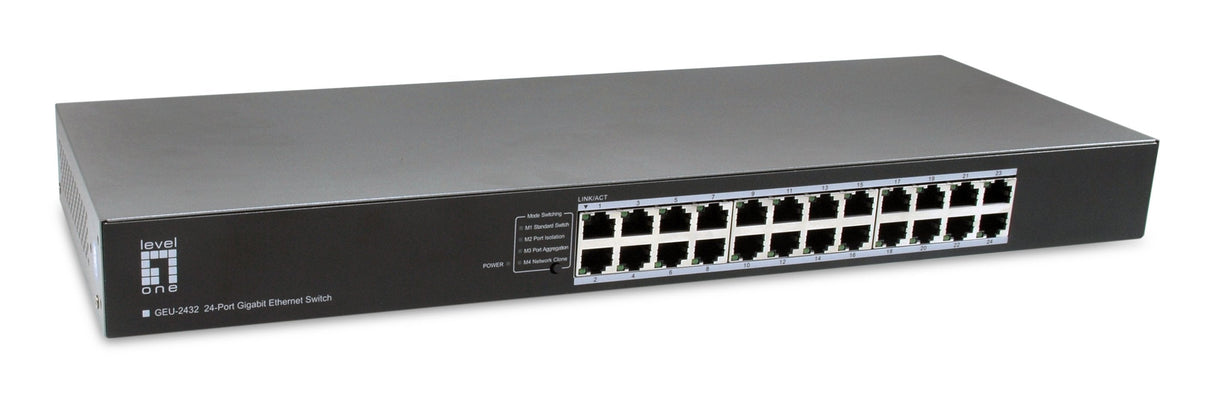 Levelone Switch 24xge 19" Unmanaged Metall