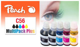 Cartucho Peach Canon Gi-56 Multipack Plus Remanufacturado