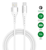 4smarts Usb-A Auf Usb-C Cable Primecord 18w 1.5m. Weiss