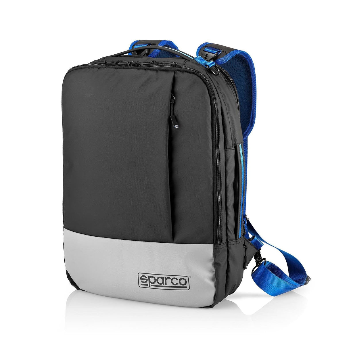 Sparco Spbackpack Mochila Para Portátil 39,6 Cm (15.6") Negro, Azul, Gris