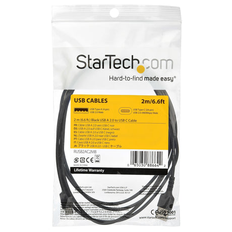 EAN 0065030886642 - StarTech.com RUSB2AC2MB cable USB USB A USB C imagen 6
