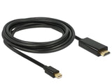 Delock Cable Mini Displayport 1.2 Macho A High Speed Hdmi A Macho 4k 1 M