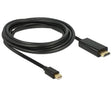 EAN 4043619836987 - DeLOCK 83698 adaptador de cable de vídeo 1 m Mini DisplayPort HDMI Negro imagen 1