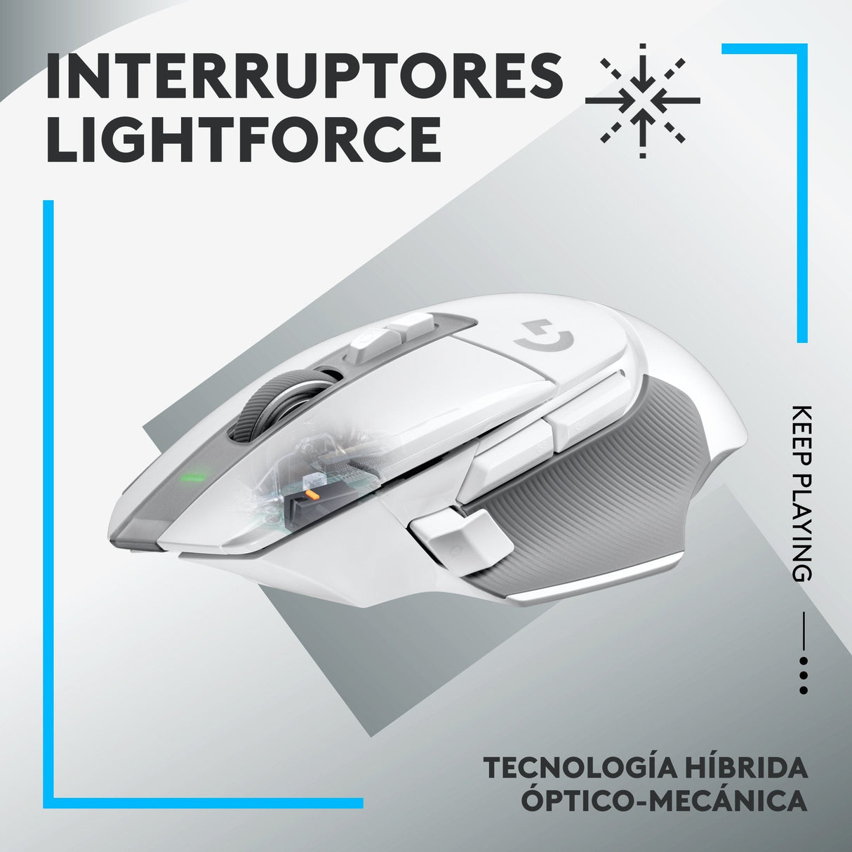 Logitech G G502 X Lightspeed Ratón Mano Derecha Rf Inalámbrico Óptico 25600 Dpi