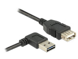 Delock Cable De Extensión Usb 2.0 Typ-A Angular > Usb 2.0 Typ-A Negro 1m