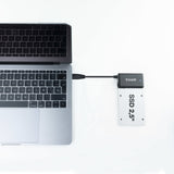 Tooq Adaptador Usb 3.0 Usb-A A Sata Para Discos Duros De 2.5? Y 3.5? Con Alimentador - Negro