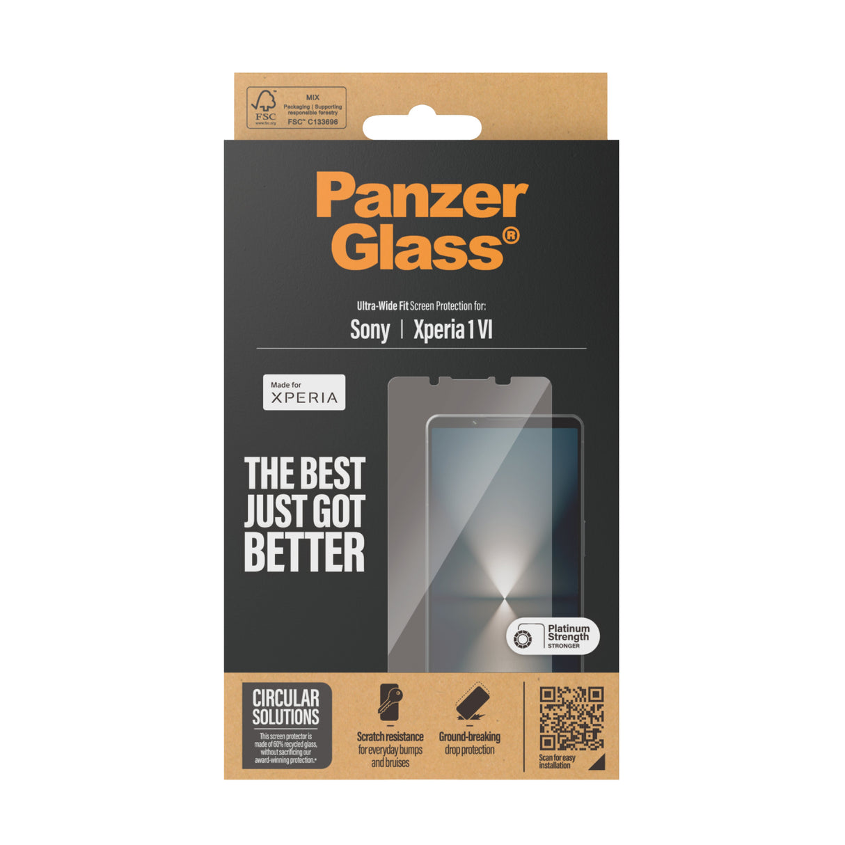 EAN 5715685000348 - PanzerGlass ® Screen Protector Sony Xperia 1 VII | 1 VI | Ultra-Wide Fit Protector de pantalla 1 pieza(s) imagen 3