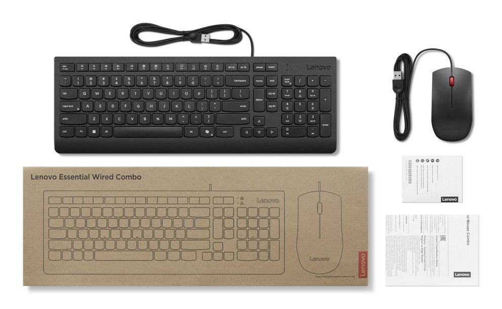 EAN 0195892115526 - Lenovo 4X31R64414 teclado Ratón incluido Universal USB Alemán Negro imagen 4