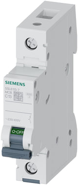 Siemens 5sl61137 Interruptor Magnetotérmico 230 400v 6ka 1p C 13a