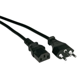 Value Netzcable T12 Auf C13, Schwarz, 3 M