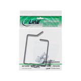 Soporte De Cable Inline, Metal, 40x50mm Negro
