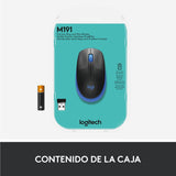 Logitech Ratón Inalámbrico M190 Azul 910-005907