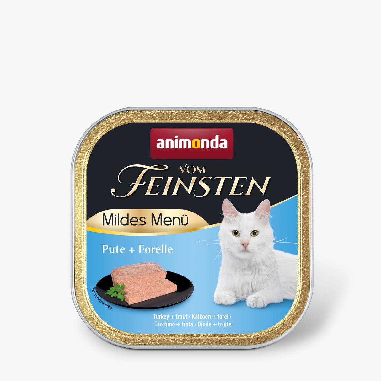 Comida Húmeda Para Gatos  Animonda Vom Feinsten Mildes Menu Turkey And Trout   100g