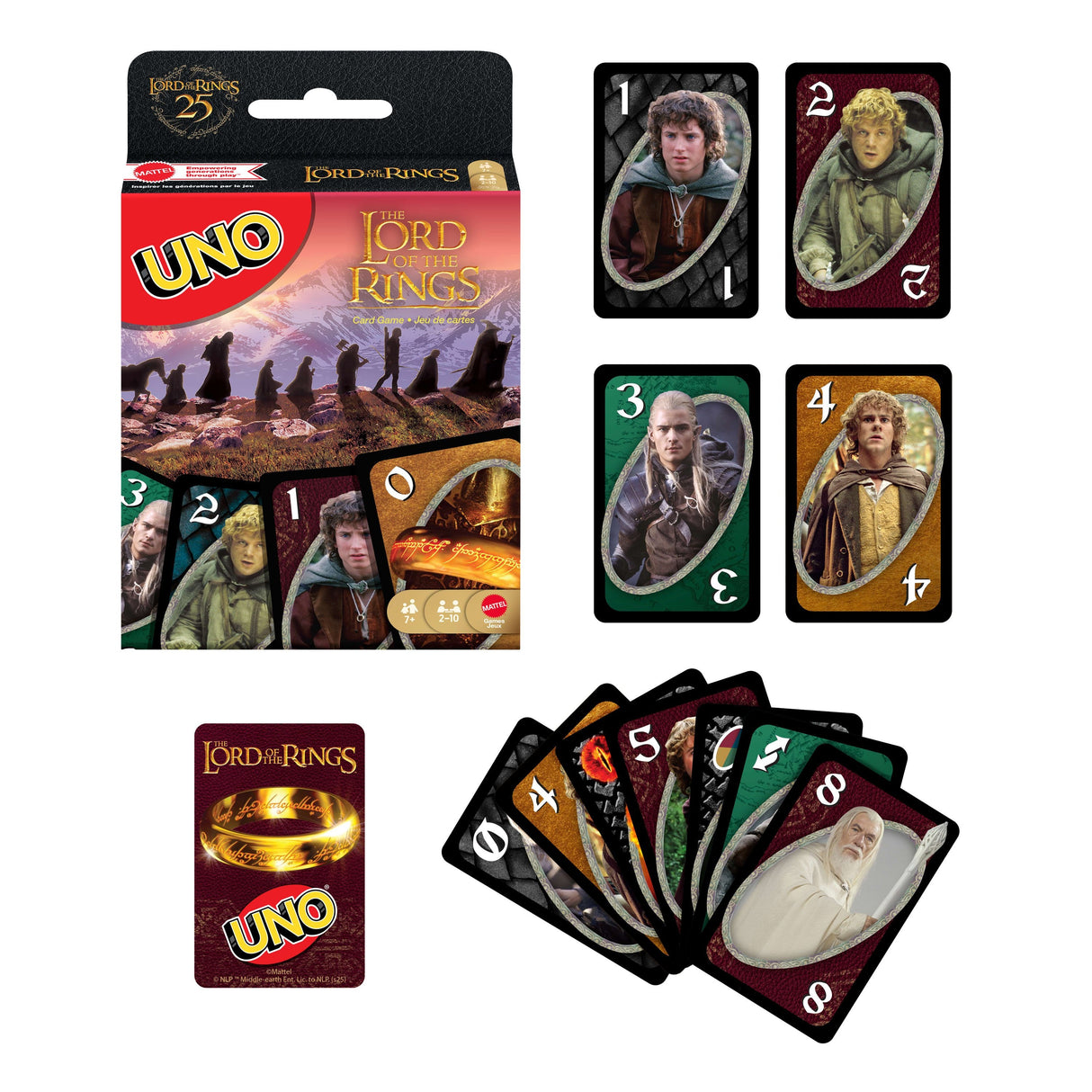 Juego Cartas Uno El Señor De Los Anillos