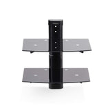 EAN 0065030901222 - StarTech.com 2B-WALL-MOUNT-SHELF estante para equipo av Negro Vidrio imagen 3