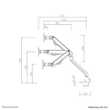 Neomounts Soporte De Escritorio Para 2 Monitores 10-32" Negro