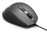 Port Designs Mouse Office Wired Silent Pro - Medium Size - Black - Bulk