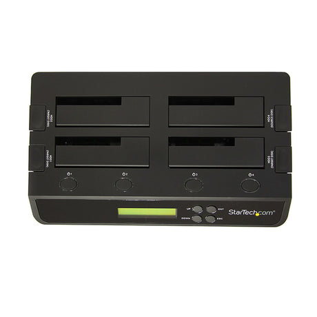 EAN 0065030843881 - StarTech.com SATDOCK4U3RE duplicador de datos y soporte Duplicador de HDD (discos duros) Negro 3 copias imagen 3