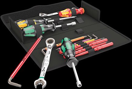 Wera Kraftform Kompakt Sh 2 Kit Sanitario/Calefacción/Plomería, 15 Piezas, Juego De Herramientas Negro, Con 2 Llaves De Trinquete Combinadas Joker 5136026001