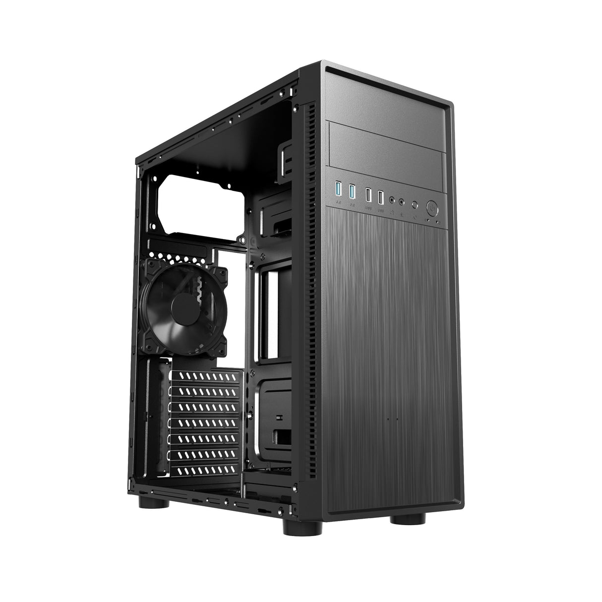 EAN 8716309127448 - Gembird Fornax 160 Mini Tower Negro imagen 5