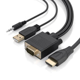 EAN 8435739904763 - AISENS A115-1009 adaptador de cable de vídeo 2 m VGA (D-Sub) + 3.5mm + USB Type-A HDMI tipo A (Estándar) imagen 3