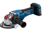 Amoladora  Bosch Professional X-Lock Angular A Batería Biturbo Gwx 18v-15 P Professional Solo, Ø 125mm Azul/Negro, Sin Batería Ni Cargador, En L-Boxx